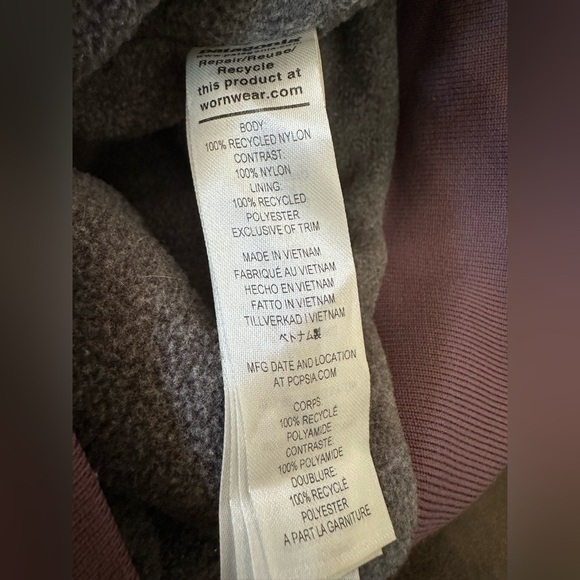 Patagonia Two-Tone Purple fleece liner Jacket size XS - Picture 9 of 11